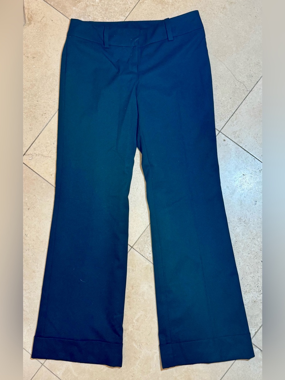 Ann Taylor Navy Wide-Leg Dress Pants